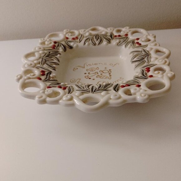 Christmas Candy Dish ~ 'Visions of Sugar Plums' - Picture 4 of 5